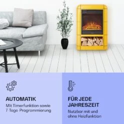 Dukono Elektrokamin 1800 W LED-Flammen Heizlüfter Timer Holzfach 15 Dukono Elektrokamin 1800 W LED-Flammen Heizlüfter Timer Holzfach -Klarstein 10039853 de 0006 logo