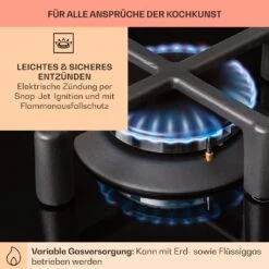 Illuminosa Domino Gaskochfeld 2-flammig Sabaf-Brenner Glaskeramik 15 Illuminosa Domino Gaskochfeld 2-flammig Sabaf-Brenner Glaskeramik -Klarstein 10039896 de 0005 usp