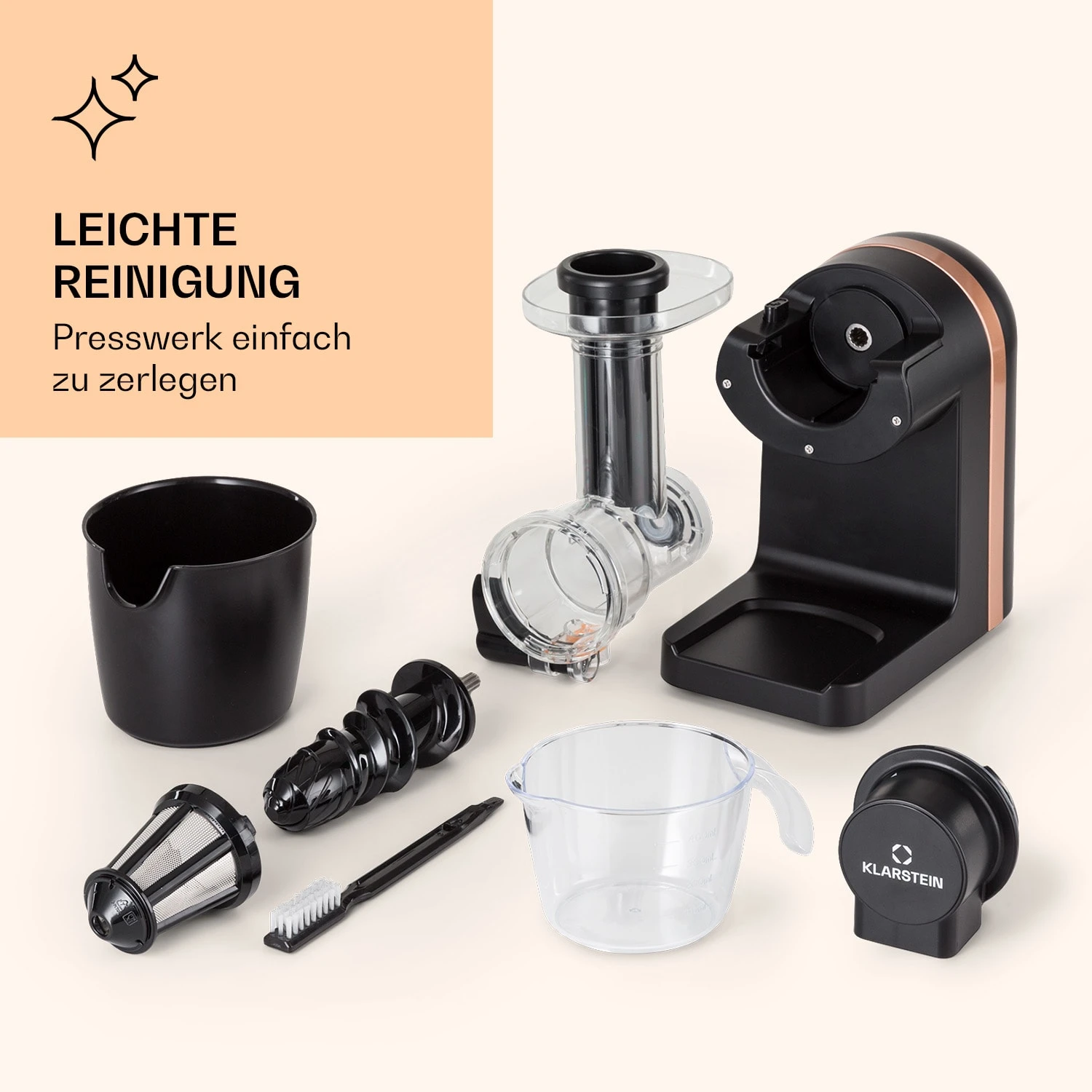 Bella Elegance Saftpresse 200 W 400 Ml BPA-frei 9 Bella Elegance Saftpresse 200 W 400 Ml BPA-frei – Bild 7