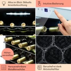 Shiraz 16 Quartz Weinkühlschrank 42l Touch-Bedienfeld 160 W 5-18 °C 14 Shiraz 16 Quartz Weinkühlschrank 42l Touch-Bedienfeld 160 W 5-18 °C -Klarstein 10039901 DE 0005 usp