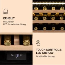 Vinsider 24 Built-In Uno Weinkühlschrank Einbaugerät 1 Zone 24 Flaschen Edelstahl 14 Vinsider 24 Built-In Uno Weinkühlschrank Einbaugerät 1 Zone 24 Flaschen Edelstahl -Klarstein 10039913 de 0005 logo