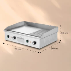 Grillmeile 4400 Elektrogrill Plancha 2x2200W Grillplatte Edelstahl 17 Grillmeile 4400 Elektrogrill Plancha 2x2200W Grillplatte Edelstahl -Klarstein 10039915 yy 0008 dimensions