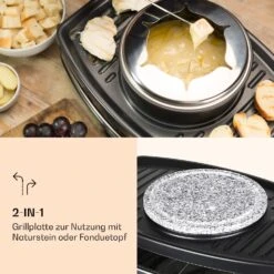 Entrecote 2-in-1 Raclette-Grill & Fondue Naturstein 1100W 8 Personen 11 Entrecote 2-in-1 Raclette-Grill & Fondue Naturstein 1100W 8 Personen -Klarstein 10039922 de 0003 logo