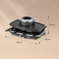 Entrecote 2-in-1 Raclette-Grill & Fondue Naturstein 1100W 8 Personen 15 Entrecote 2-in-1 Raclette-Grill & Fondue Naturstein 1100W 8 Personen -Klarstein 10039922 yy 0007 logo