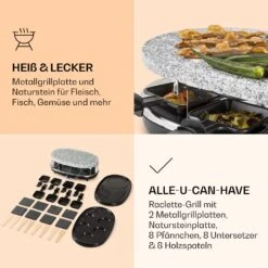 All-U-Can-Grill Raclette Raclette-Grill 4-in-1 Zubehör Für 8 Personen 13 All-U-Can-Grill Raclette Raclette-Grill 4-in-1 Zubehör Für 8 Personen -Klarstein 10039923 de 0005 logo
