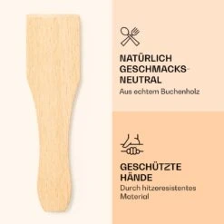 Raclette Spatulas Holzspatel Pfannenwender Zubehör 8 Stück Für Raclette-Pfännchen -Klarstein 10039924 de 0003 logo