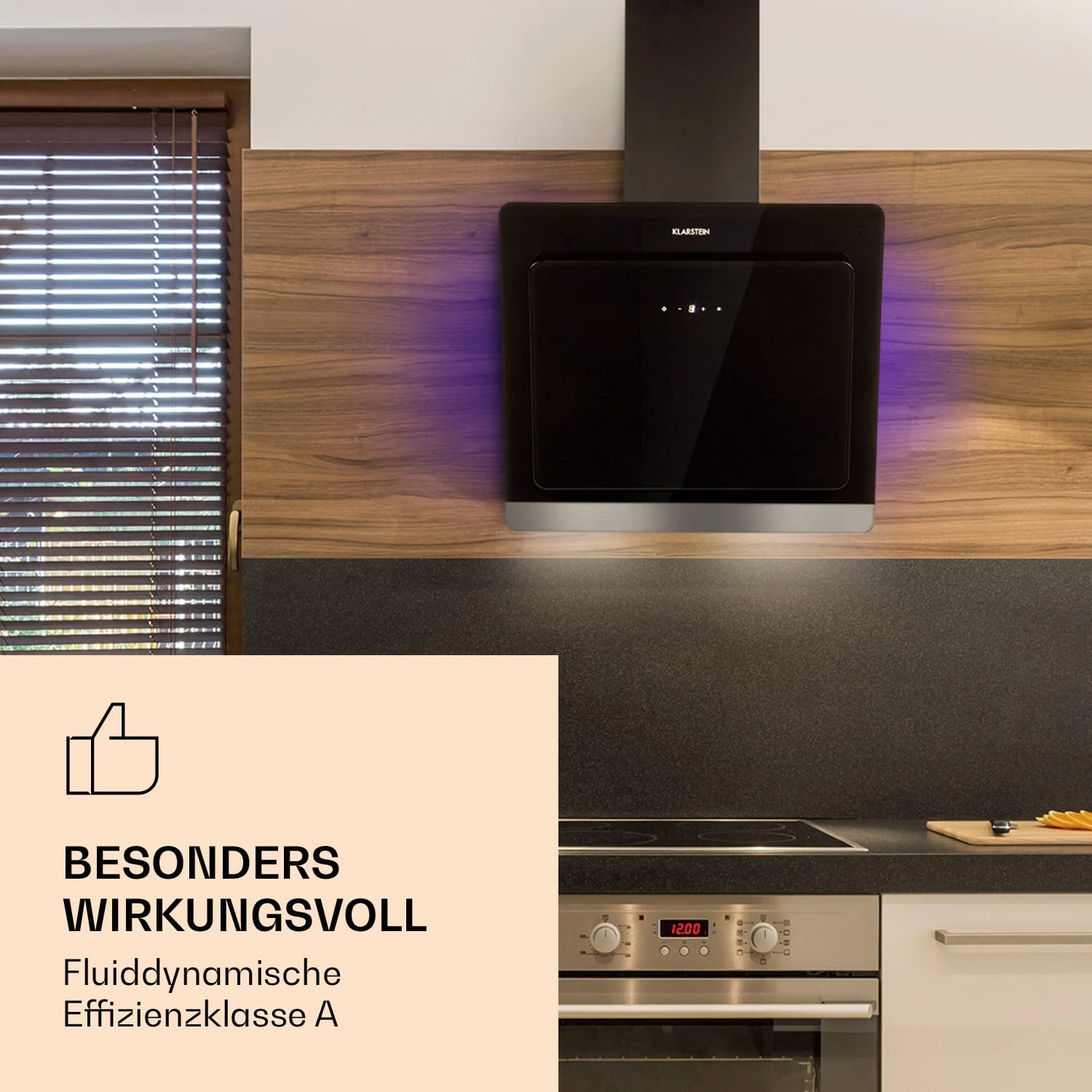 Aurora Eco 60 Dunstabzugshaube 550 M³/h 60cm Kopffrei Ambientelicht EEC A+ 4 Aurora Eco 60 Dunstabzugshaube 550 M³/h 60cm Kopffrei Ambientelicht EEC A+ – Bild 2