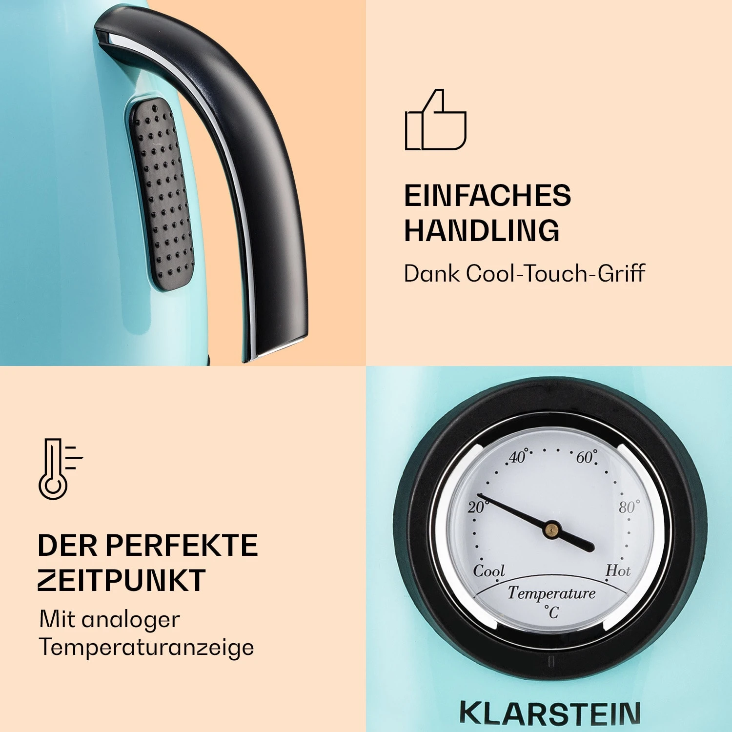 Aquavita Chalet Wasserkocher 1,7 Liter 2200 Watt Temperaturanzeige Edelstahl 7 Aquavita Chalet Wasserkocher 1,7 Liter 2200 Watt Temperaturanzeige Edelstahl – Bild 5