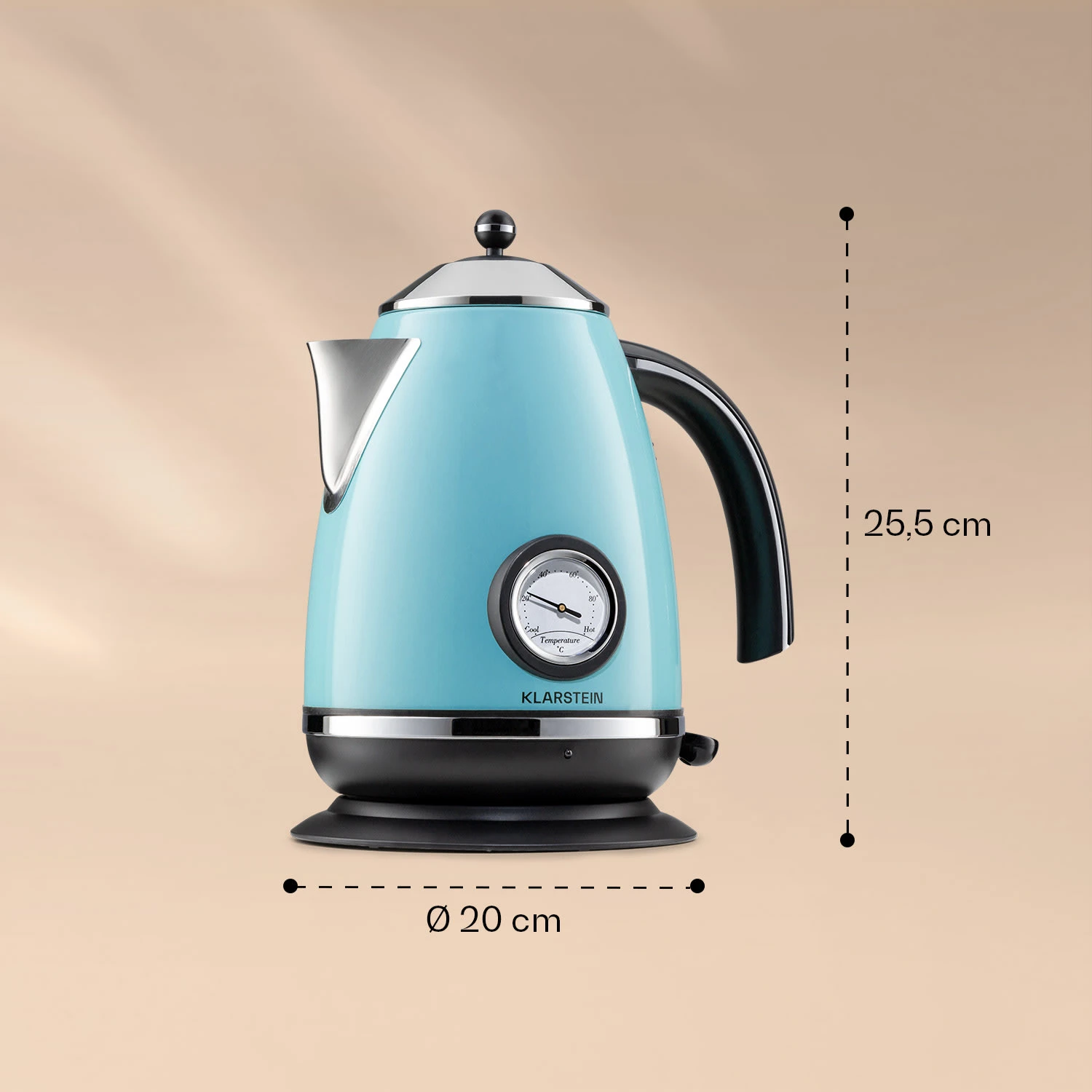 Aquavita Chalet Wasserkocher 1,7 Liter 2200 Watt Temperaturanzeige Edelstahl 10 Aquavita Chalet Wasserkocher 1,7 Liter 2200 Watt Temperaturanzeige Edelstahl – Bild 8