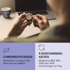 Sindelfingen Uhrenbeweger Rechts-Links-Lauf 1 Uhr Schwarz 10 Sindelfingen Uhrenbeweger Rechts-Links-Lauf 1 Uhr Schwarz -Klarstein 10040050 de 0003 logo