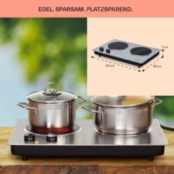 Ramsey Doppel-Kochfeld 2400W 11 Leistungsstufen Glaskeramik 16 Ramsey Doppel-Kochfeld 2400W 11 Leistungsstufen Glaskeramik -Klarstein 10040070 de 0006 usp