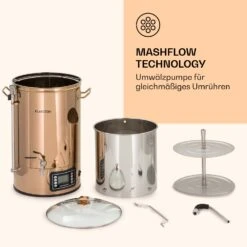 Mundschenk Maischekessel, Bierbrauanlage, 2500 W, 30 L, 9 Programme 14 Mundschenk Maischekessel, Bierbrauanlage, 2500 W, 30 L, 9 Programme -Klarstein 10040144 de 0006 logo