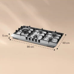 Ignito Chef Edition 5 Zonen Gaskochfeld 5-flammig Sabaf-Brenner Glaskeramik 15 Ignito Chef Edition 5 Zonen Gaskochfeld 5-flammig Sabaf-Brenner Glaskeramik -Klarstein 10040147 yy 0007 dimensions