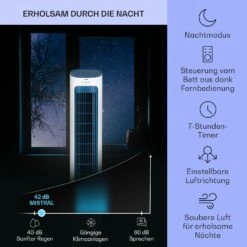 Mistral 5-in-1 Luftkühler Ventilator Ionisator 360 M³/h Fernbedienung 12 Mistral 5-in-1 Luftkühler Ventilator Ionisator 360 M³/h Fernbedienung -Klarstein 10040150 de 0004 logo