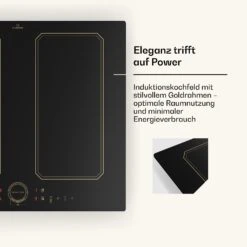 Victoria 4 Flex Induktionskochfeld Einbau 7000W 2 Flexzonen Timer -Klarstein 10040201 de 0004 usp
