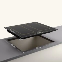 Victoria 4 Flex Induktionskochfeld Einbau 7000W 2 Flexzonen Timer -Klarstein 10040201 de 0007 usp