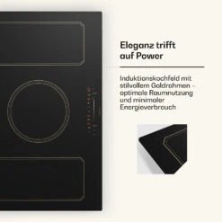 Victoria 5 Flex Induktionskochfeld Einbau 7400W 2 Flexzonen Timer -Klarstein 10040203 de 0004 usp