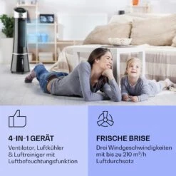 Skyscraper Ice Smart 4-in-1 Luftkühler & Ventilator WiFi 210m³/h Fernbedienung 11 Skyscraper Ice Smart 4-in-1 Luftkühler & Ventilator WiFi 210m³/h Fernbedienung -Klarstein 10040205 de 0002 logo