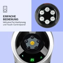 Skyscraper Ice Smart 4-in-1 Luftkühler & Ventilator WiFi 210m³/h Fernbedienung 13 Skyscraper Ice Smart 4-in-1 Luftkühler & Ventilator WiFi 210m³/h Fernbedienung -Klarstein 10040205 de 0004 logo
