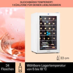 Shiraz 24 Uno Weinkühlschrank 63l 24Fl Touch-Bedienfeld 5-18°C 12 Shiraz 24 Uno Weinkühlschrank 63l 24Fl Touch-Bedienfeld 5-18°C -Klarstein 10040217 de 0003 logo
