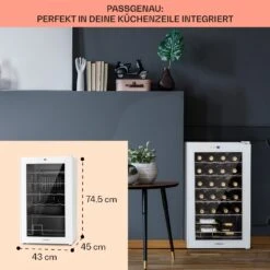 Shiraz 24 Uno Weinkühlschrank 63l 24Fl Touch-Bedienfeld 5-18°C 15 Shiraz 24 Uno Weinkühlschrank 63l 24Fl Touch-Bedienfeld 5-18°C -Klarstein 10040217 de 0006 logo