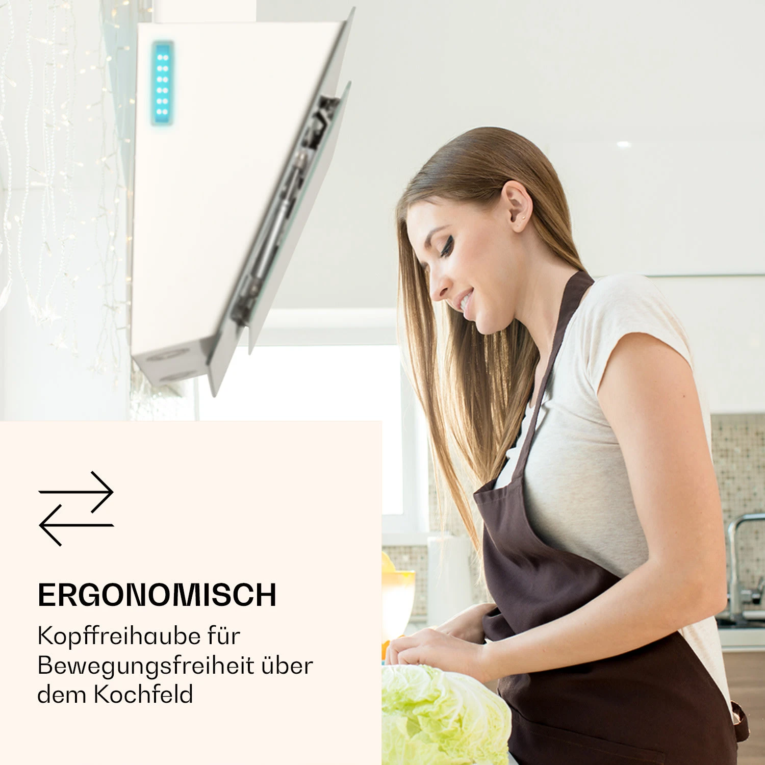 Aurora 90 Smart Dunstabzugshaube 550 M³/h 90cm Kopffrei Ambiente-Licht EEC A++ 4 Aurora 90 Smart Dunstabzugshaube 550 M³/h 90cm Kopffrei Ambiente-Licht EEC A++ – Bild 2