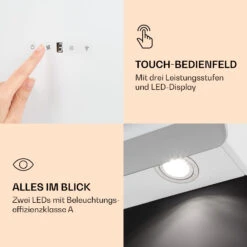 Aurora 90 Smart Dunstabzugshaube 550 M³/h 90cm Kopffrei Ambiente-Licht EEC A++ 15 Aurora 90 Smart Dunstabzugshaube 550 M³/h 90cm Kopffrei Ambiente-Licht EEC A++ -Klarstein 10040237 de 0006 logo