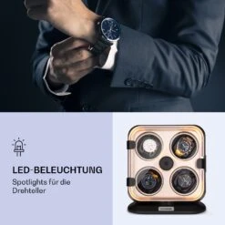 Clover Uhrenbeweger 4 Uhren 3 Rotationen 4 Geschwindigkeiten LED -Klarstein 10040250 de 0002 logo