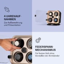 Clover Uhrenbeweger 4 Uhren 3 Rotationen 4 Geschwindigkeiten LED -Klarstein 10040250 de 0003 logo