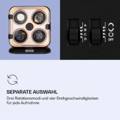 Clover Uhrenbeweger 4 Uhren 3 Rotationen 4 Geschwindigkeiten LED -Klarstein 10040250 de 0004 logo