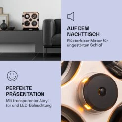 Clover Uhrenbeweger 4 Uhren 3 Rotationen 4 Geschwindigkeiten LED -Klarstein 10040250 de 0005 logo