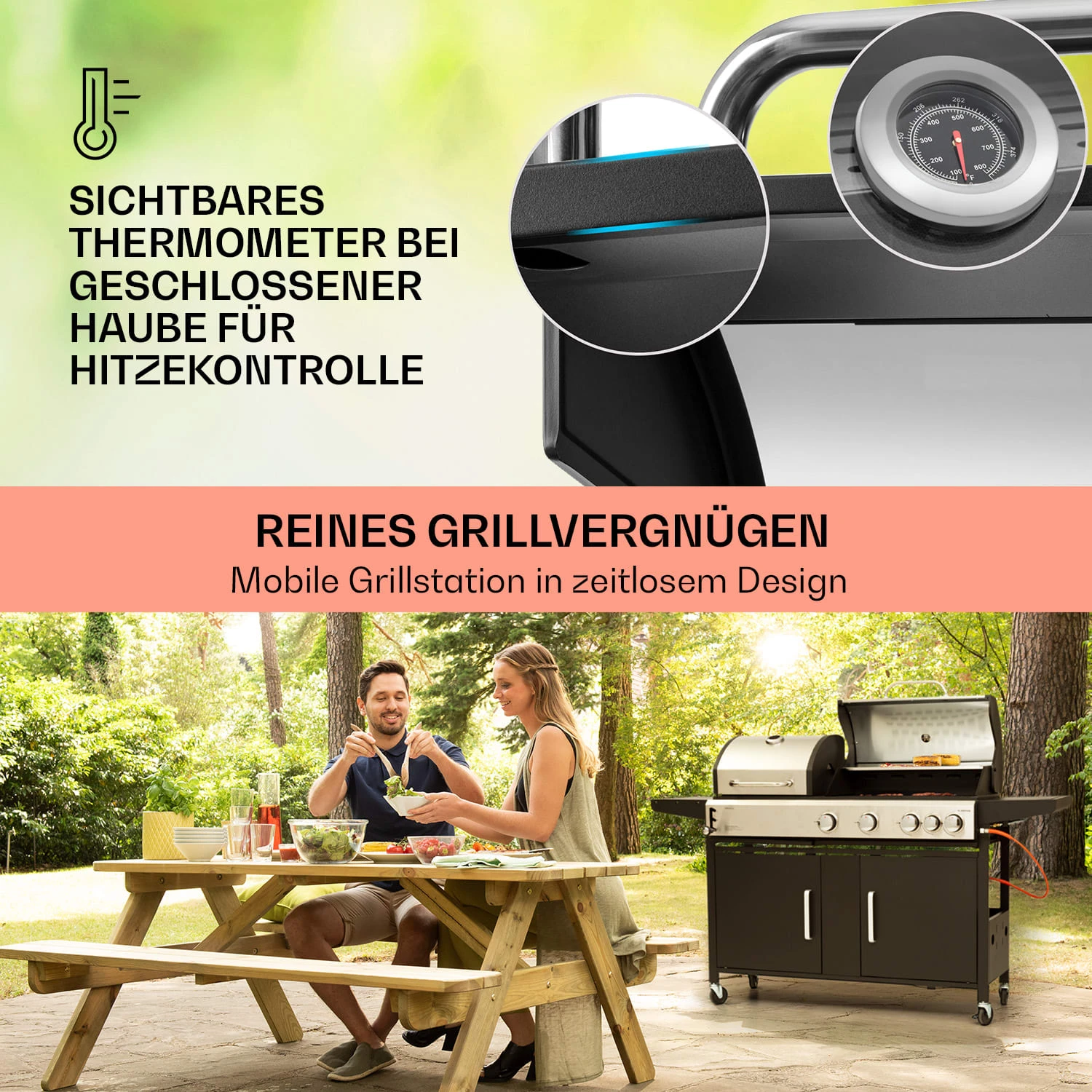 Kingsville 4.1 Kombigrill Gas + Kohle 13,7 KW 4+1 Brenner 6 Kingsville 4.1 Kombigrill Gas + Kohle 13,7 KW 4+1 Brenner – Bild 4