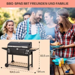 Aberdeen Double Holzkohlegrill Smoker Thermometer 2 Seitentische Mobil 17 Aberdeen Double Holzkohlegrill Smoker Thermometer 2 Seitentische Mobil -Klarstein 10040293 de 0007 usp