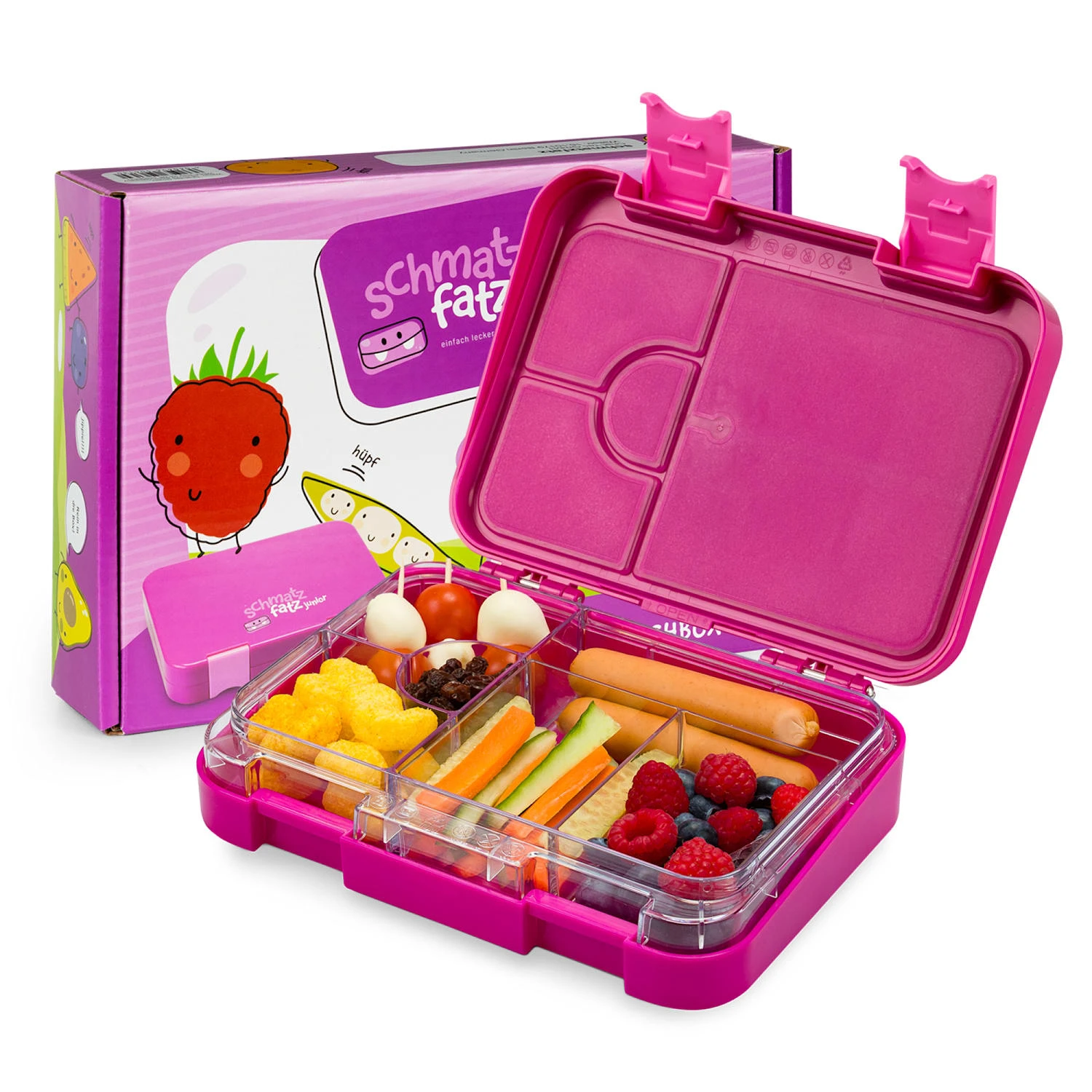 Junior Lunchbox 6 Fächer 21,3 X 15 X 4,5 Cm (BxHxT) BPA-frei 3 Junior Lunchbox 6 Fächer 21,3 X 15 X 4,5 Cm (BxHxT) BPA-frei