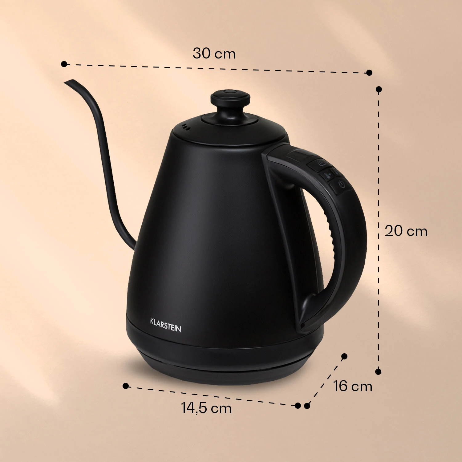 Garcon Wasserkocher 1L 2000W Warmhaltefunktion Schwanenhals Edelstahl 9 Garcon Wasserkocher 1L 2000W Warmhaltefunktion Schwanenhals Edelstahl – Bild 7