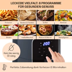Crisp-Pro Heißluftfritteuse Air Fryer 1400W 3,5 Ltr 8 Programme Timer 10 Crisp-Pro Heißluftfritteuse Air Fryer 1400W 3,5 Ltr 8 Programme Timer -Klarstein 10040701 de 0003 logo