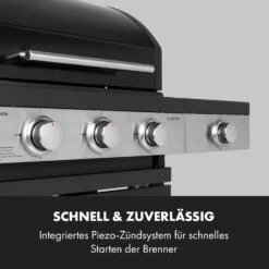 Valdosta 3.1 Gasgrill 3 X 2,8 KW + 2,5 KW Brenner Edelstahl Mobil 18 Valdosta 3.1 Gasgrill 3 X 2,8 KW + 2,5 KW Brenner Edelstahl Mobil -Klarstein 10040704 de 0007 logo
