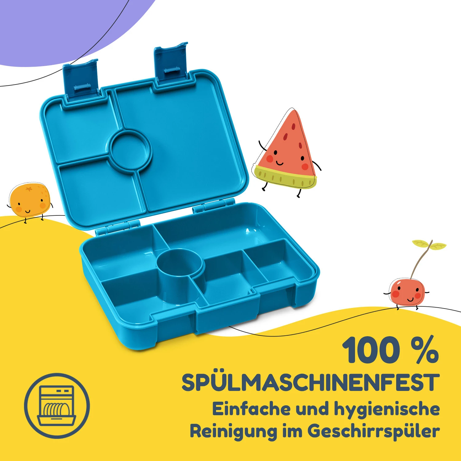Schmatzfatz By Lite Lunchbox 6 Fächer 20,8x4,5x15 Cm BPA-frei Tritan 7 Schmatzfatz By Lite Lunchbox 6 Fächer 20,8x4,5x15 Cm BPA-frei Tritan – Bild 5