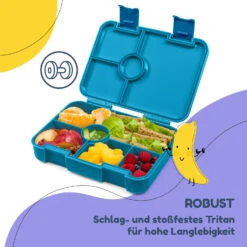 Schmatzfatz By Lite Lunchbox 6 Fächer 20,8x4,5x15 Cm BPA-frei Tritan 15 Schmatzfatz By Lite Lunchbox 6 Fächer 20,8x4,5x15 Cm BPA-frei Tritan -Klarstein 10040718 de 0006 logo