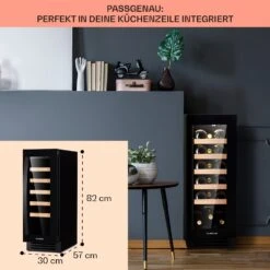 Vinovilla 20 Built-In Weinkühlschrank 50l / 20 Flaschen Glastür Edelstahl 15 Vinovilla 20 Built-In Weinkühlschrank 50l / 20 Flaschen Glastür Edelstahl -Klarstein 10040729 de 0006 logo