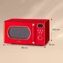 Julieta Mikrowelle Mit Grill 20l 700 / 800 W Ø25,5cm 8 Programme -Klarstein 10040732 yy 0007 dimensions