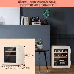Vinetage 12 Getränkekühler Kühlschrank 48 Liter 4-22°C Retro-Design 15 Vinetage 12 Getränkekühler Kühlschrank 48 Liter 4-22°C Retro-Design -Klarstein 10040740 de 0006 logo