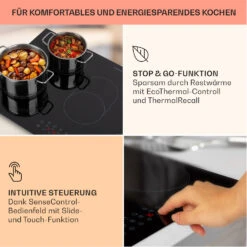 Virtuosa 5 Einbaukochfeld 5 Zonen 8500W Glaskeramik 13 Virtuosa 5 Einbaukochfeld 5 Zonen 8500W Glaskeramik -Klarstein 10041117 de 0004 usp