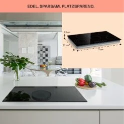 Virtuosa 5 Einbaukochfeld 5 Zonen 8500W Glaskeramik 15 Virtuosa 5 Einbaukochfeld 5 Zonen 8500W Glaskeramik -Klarstein 10041117 de 0006 usp