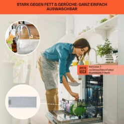 Vilhelmine Flachschirmhaube 60 Retro EEK B Abluftleistung: 332 M³/h Ausziehbar 15 Vilhelmine Flachschirmhaube 60 Retro EEK B Abluftleistung: 332 M³/h Ausziehbar -Klarstein 10041125 de 0006 usp