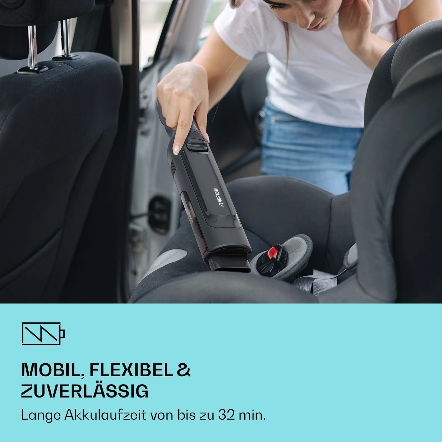 LARMA Akku-Handstaubsauger Kabellos Beutellos Akkubetrieben 32 Min Laufzeit Max. 8 LARMA Akku-Handstaubsauger Kabellos Beutellos Akkubetrieben 32 Min Laufzeit Max. – Bild 6