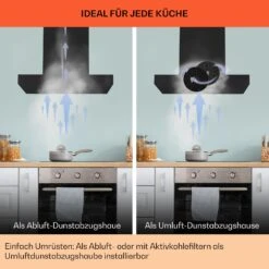 Alinea 90 Dunstabzugshaube 90cm Wandhaube WiFi A++ 500m³/h Touch -Klarstein 10041174 de 0007 usp