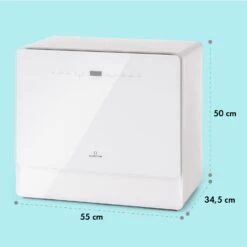 Emerald 5 Slim Geschirrspüler Freistehend 7 Programme Touch-Control -Klarstein 10041185 yy 0007 dimensions