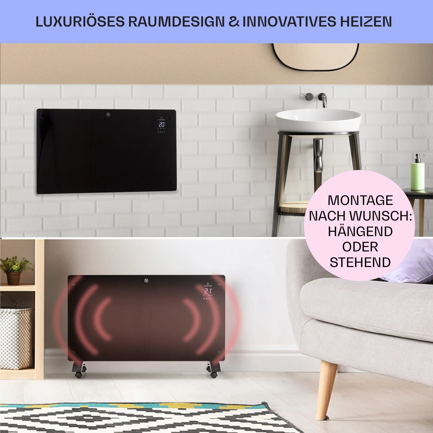 Bansin Crystal Smart Konvektions-Heizgerät 1500W 5 - 50 °C App-Steuerung 9 Bansin Crystal Smart Konvektions-Heizgerät 1500W 5 - 50 °C App-Steuerung – Bild 7