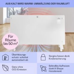 Bansin Crystal Smart Konvektions-Heizgerät 2500W 5 - 50 °C App-Steuerung 13 Bansin Crystal Smart Konvektions-Heizgerät 2500W 5 - 50 °C App-Steuerung -Klarstein 10041212 de 0004 usp